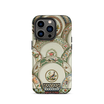 Decorative Plates - Auguste Racinet Phone Case Iphone 14 Pro / Matte Ornate Patterned Phone Case Auguste Racinet Art, Exquisite Racinet, Art