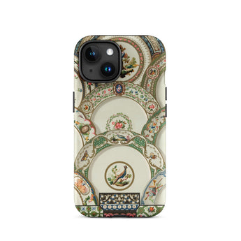 Decorative Plates - Auguste Racinet Phone Case Iphone 15 / Matte Iphone Case Vintage Plate Pattern Auguste Racinet Art, Exquisite Racinet,
