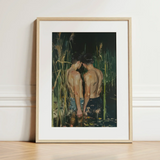In Deep - Gay Asian Lovers Art Print / Canvas Framed Art Print Two Shirtless Men Close Tall Gay Asian Lovers, Print, Small Harbor