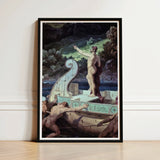 Departure from the Land of Cyclops - Friedrich Preller Elder Art Print / Canvas Framed Classical Painting Mythological Scene Figures Boat