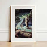Departure from the Land of Cyclops - Friedrich Preller Elder kunstdruk op canvas, 12x18’’ / 31x46cm / Wit frame / passe-partout, posterprints