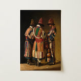 Dervishes in Festive Attire - Vasily Vereshchagin Art Print / Canvas, 12x18’’ / 31x46cm / Unframed / no Border, Posters Prints & Visual