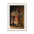 Dervishes in Festive Attire - Vasily Vereshchagin Art Print, Framed Painting Three Men Traditional Clothing