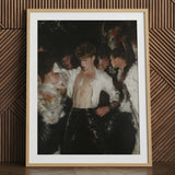 Devotion - Stampa artistica gay club neo-barocca / Tela, 24x32’’ / 61x81cm / Cornice naturale / Passe-partout, Poster, stampe e opere d’arte visiva, Toby Leon