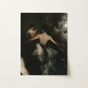 Dipping - Gay Grunge Baroque Ballet Art Print / Canvas, 12x16’’ / 31x41cm / Unframed / no Border, Posters Prints & Visual Artwork, Toby Leon