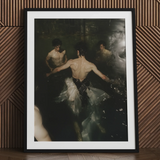 Dipping - Gay Grunge Baroque Ballet Art Print / Canvas, Gay Grunge Baroque, Lumbar Dip Ballet Art Print, Deltoid Ridge Grunge Baroque