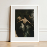 Dipping - Gay Grunge Baroque Ballet Art Print / Canvas, Gay Grunge Baroque, Lumbar Dip Ballet Art Print, Deltoid Ridge Grunge Baroque