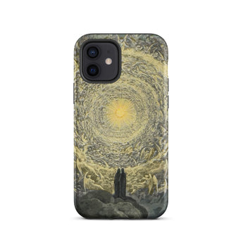 The Divine Comedy Paradiso - Gustave Dore Phone Case Iphone 12 / Matte Dark Green Iphone 11 Case Celestial Design Two Divine Comedy