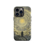 The Divine Comedy Paradiso - Gustave Dore Phone Case Iphone 13 Pro / Matte Iphone Case Illustration Two Figures Beneath Radiant Sky Divine