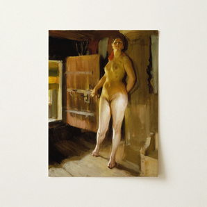 At the Door of Loft - Anders Zorn Art Print / Canvas, 12x16’’ / 31x41cm / Unframed / no Border, Posters Prints & Visual Artwork, Toby Leon