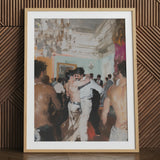 Double Trouble - Stampa artistica vintage Gay Tea Dance / Tela, 24x32’’ / 61x81cm / Cornice naturale / Passe-partout, Poster Stampe e Opere d'arte visiva,
