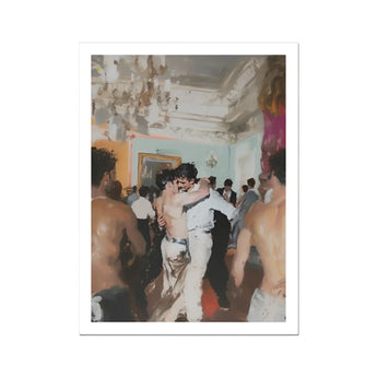 Double Trouble - Vintage Gay Tea Dance Art Print / Canvas Impressionistic Painting Dance Vintage Gay Tea, Tea Dance, Chandelier Stutters