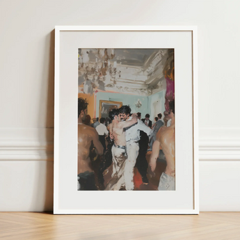 Double Trouble - Vintage Gay Tea Dance Art Print / Canvas, Vintage Gay Tea, Gay Tea Dance, Chandelier Stutters