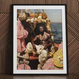Douglas - Stampa artistica di pirata gay nero / Tela, 24x32’’ / 61x81cm / Cornice / Passe-partout, Poster, Stampe e Opere d’arte visiva, Toby Leon