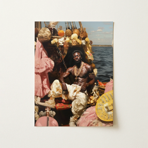 Douglas - Black Gay Pirate Art Print / Canvas, 12x16’’ / 31x41cm / Unframed / no Border, Posters Prints & Visual Artwork, Toby Leon