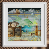 Down where It’s Wetter Pt 1 - Surreal Fish Collage Art Print, Toby Leon, Surreal Fish Collage, Wetter Art Collage