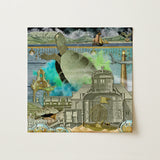 Down where It’s Wetter Pt 3 - Sea Turtle Collage Art Print, 12x12’’ / 31x31cm / Unframed / no Border, Posters Prints & Visual Artwork, Toby
