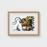 Drag Racer - Vietnamese Dragon Mosaic Art Print / Canvas, Behold Prints