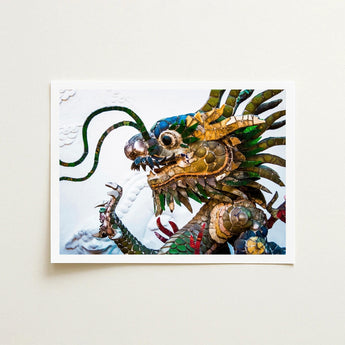 Drag Racer - Vietnamese Dragon Mosaic Art Print / Canvas, Behold Prints