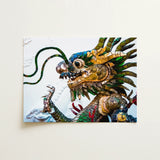 Drag Racer - Vietnamese Dragon Mosaic Art Print / Canvas, Vietnamese Dragon Mosaic, Dragon Mosaic Art, Behold Drag Racer
