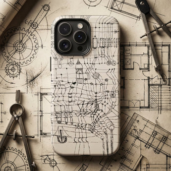 Drawing Knotted in the Manner of a Net - Paul Klee Phone Case White Phone Case Intricate Black Technical Blueprint Designs Paul Klee
