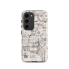 Drawing Knotted in the Manner of a Net - Paul Klee Samsung Case, Galaxy S23 / Matte, Smartphone Case Complex Black White Abstract Line Art