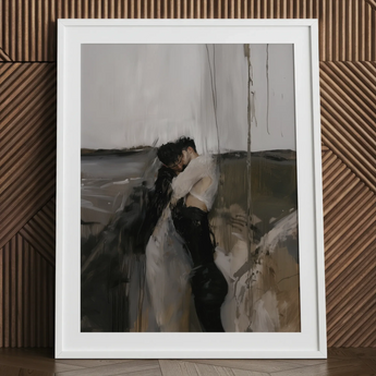 Dripping - Surrealer Kunstdruck eines schwulen Paars / Leinwand, 24x32’’ / 61x81cm / Weißer Rahmen / Passepartout, Poster, Drucke & visuelle Kunstwerke, Toby Leon