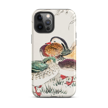 Duck & Barley - Numata Kashu Meiji Phone Case Iphone 12 Pro Max / Matte Duck-themed Phone Case Numata Kashu, Meiji Era’s Avian Splendor,