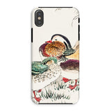 Duck & Barley - Numata Kashu Meiji Phone Case Iphone Xs / Matte Phone Case Colorful Illustration Ducks Traditional Asian Art Numata Kashu,