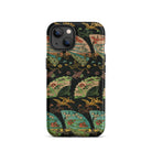 Ducks & Cranes Fan Pattern - G.a. Audsley Iphone Case, 13 / Matte, Patterned Phone Case