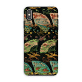 Ducks & Cranes Fan Pattern - G.a. Audsley Phone Case Iphone Xs Max / Matte Phone Case Japanese Fan Pattern Scenic Landscapes Floral