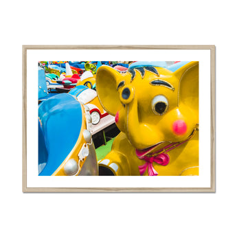 No Dumbo Three Giclée Print, Framed Yellow Elephant Ride