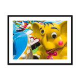 No Dumbo Three Giclée Print, Yellow Elephant Ride Pink Bow
