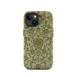 Earthy Chinese Florals - Owen Jones Phone Case, Iphone 15 / Matte, Mobile Cases, Toby Leon
