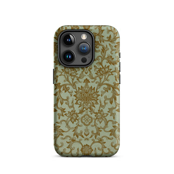 Earthy Chinese Florals - Owen Jones Phone Case, Iphone 15 Pro / Matte, Mobile Cases, Toby Leon