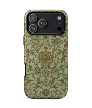 Iphone 17 Pro Max / Matte Earthy Chinese Florals - Owen Jones Phone Case, Victorian Design Revolution, Verdant Tendrils Entwine
