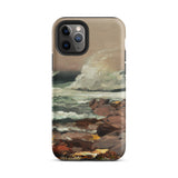 Eastern Point - Winslow Homer Phone Case Iphone 11 Pro / Matte Rugged Matte-finish Phone Case Painted Coastal Scene Waves Eastern Point,