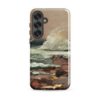 Eastern Point - Winslow Homer Phone Case Samsung Galaxy S25 Plus / Matte Phone Case Textured Impressionistic Painting Ocean Waves Rugged