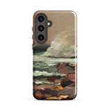 Eastern Point - Winslow Homer Phone Case Samsung Galaxy S24 Plus / Matte Phone Case Textured Impressionistic Painting Ocean Waves Rugged