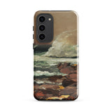 Eastern Point - Winslow Homer Phone Case Samsung Galaxy S23 Plus / Matte Phone Case Textured Impressionistic Painting Ocean Waves Rugged