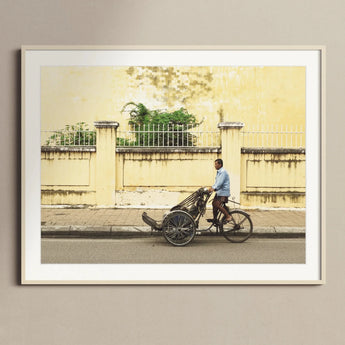 Easy Rider - Phnom Penh Rickshaw Photography Art Print / Canvas, Posters Prints & Visual Artwork, Toby Leon