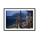 Naval Bath House - Eugene Jansson Fine Art Print, Framed Painting Nude Men
