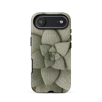 Echeveria Succulent Pattern Phone Case Iphone 17 Air / Matte Sleek Olive-green Phone Case Detailed Textured Succulent Design Echeveria