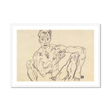 Nude Self Portrait - Egon Schiele Fine Art Print, Framed Nude