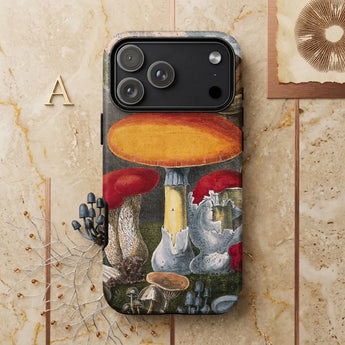 Edible Fungi - a Cornillon Phone Case, Scientific Illustration Mobile Cases