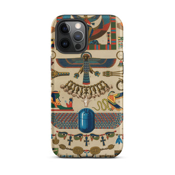 Egyptian Pattern - Auguste Racinet Iphone Case 12 Pro Max / Matte Egyptian-themed Phone Case Auguste Racinet, Egyptian Pattern, Racinet