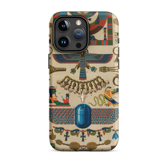 Egyptian Pattern - Auguste Racinet Iphone Case 15 Pro Max / Matte Egyptian-themed Phone Case Auguste Racinet, Egyptian Pattern, Racinet
