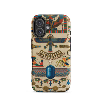Egyptian Pattern - Auguste Racinet Iphone Case 16 / Matte Egyptian-themed Phone, Ancient Egypt Mobile Cases