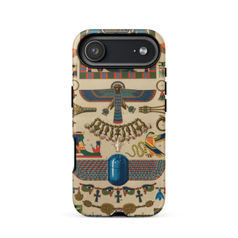 Egyptian Pattern - Auguste Racinet Iphone Case 17 Air / Matte Iphone 12 Case Egyptian Motifs Blue Accent Auguste Racinet, Pattern, Racinet