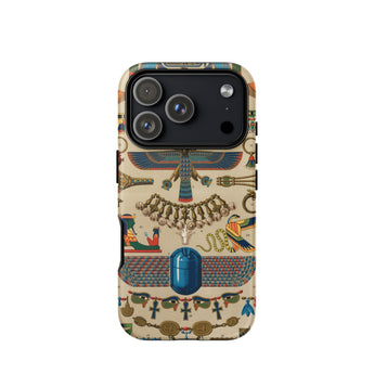 Egyptian Pattern - Auguste Racinet Iphone Case 17 Pro / Matte Iphone 12 Pro Max Case Egyptian Motifs Blue Auguste Racinet, Pattern, Racinet